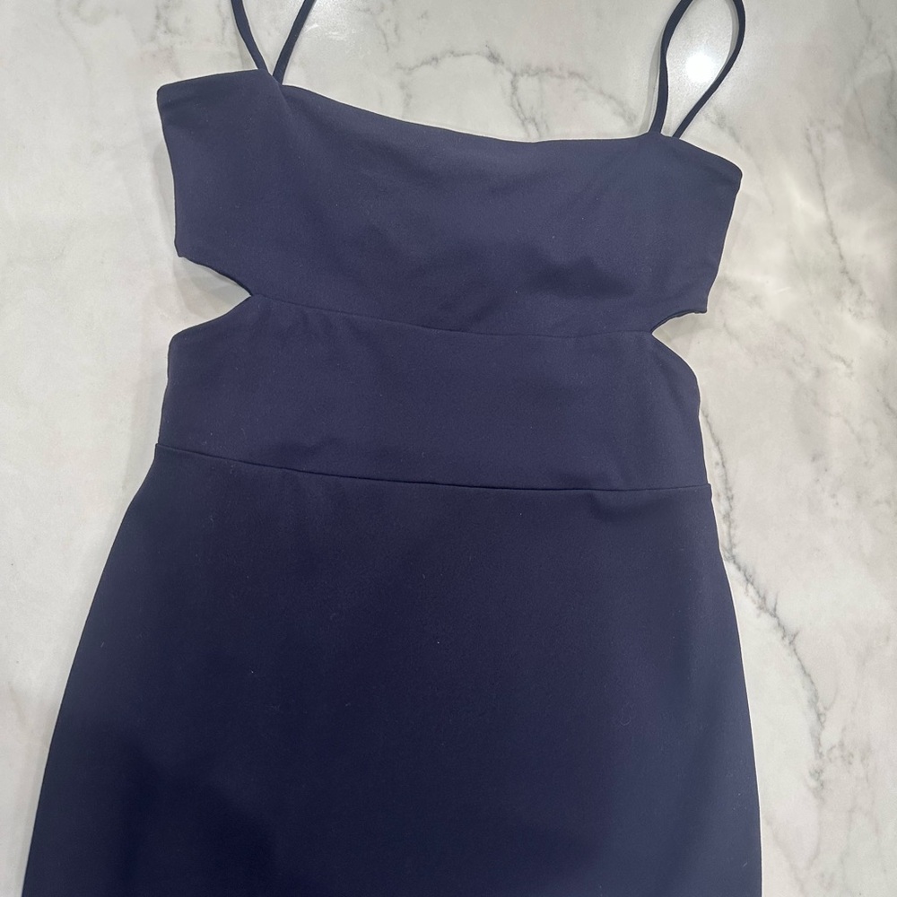 Susana Monaco Navy Backless Dress
